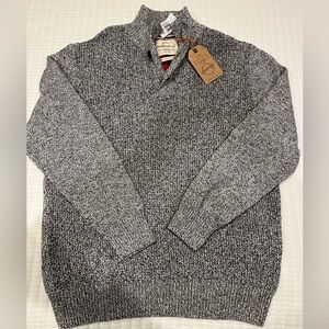The Weatherproof Vintage V-Neck Sweater in Black and Gray